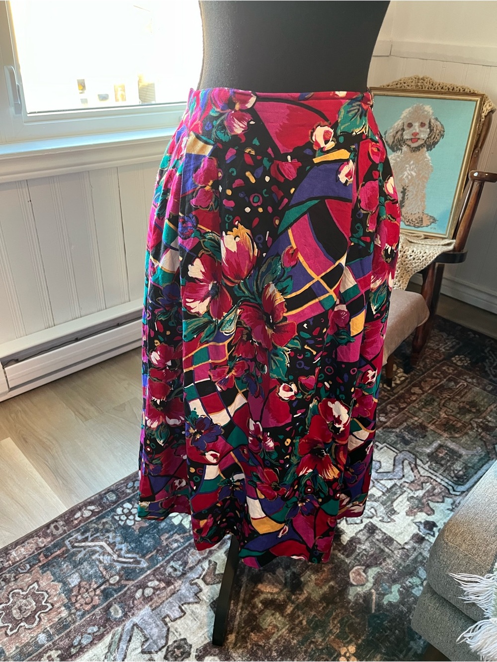 Women’s Vintage Summers Colorful Skirt 30” waist M